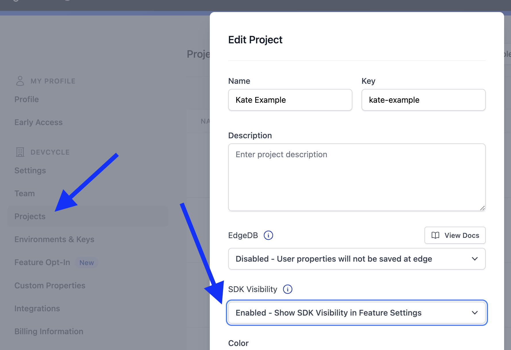 Organization SDK Visibility Setting